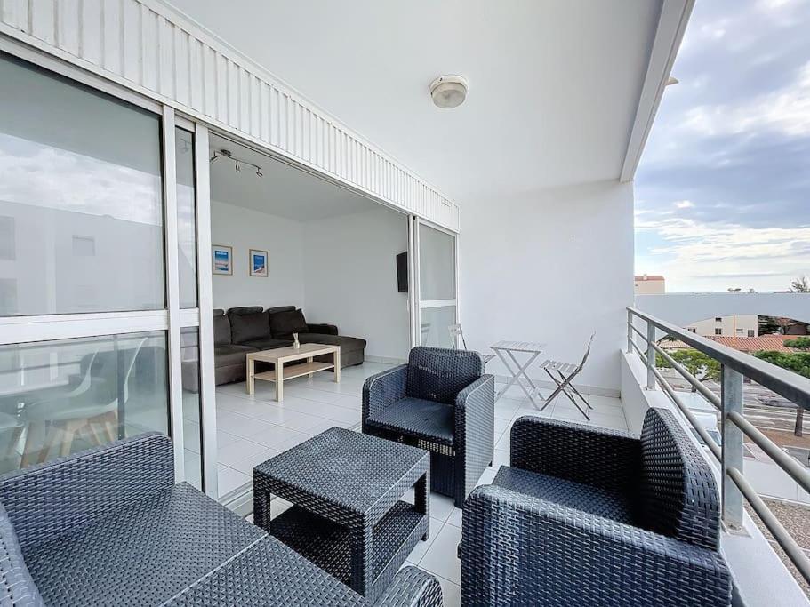 3319-Appartement A 200M De La Plage Le Barcarès Екстериор снимка